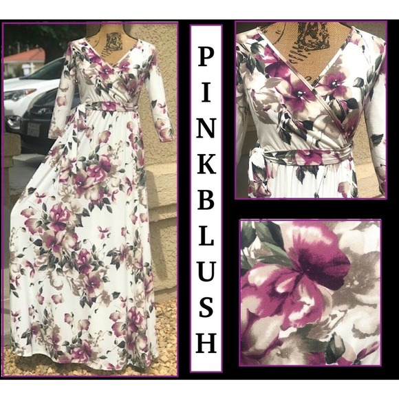 Pinkblush Dresses & Skirts - PINKBLUSH Size Small Maternity Wrap Maxi Dress
